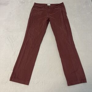 BRIDGE and BURN Mens Pants Red Khaki Chino Flat Front Twill Classic Outdoor 32R